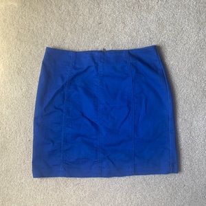 ROYAL BLUE MINI SKIRT